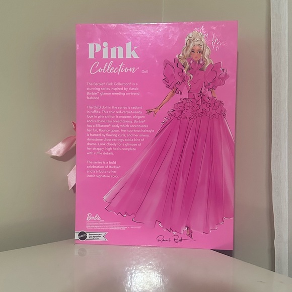 Barbie Signature Pink Collection Doll in Vibrant Pink Gown - Picture 4 of 4